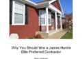 Why You Should Hire a James Hardie Elite Preferred Contractor | Banner ...