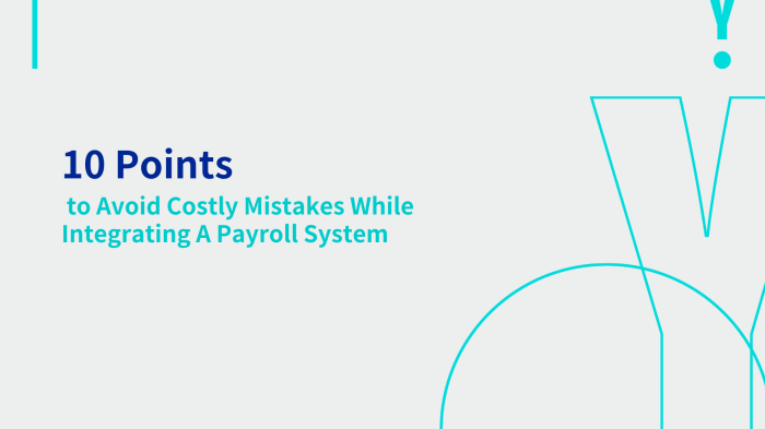 10 Points to Avoid Costly Mistakes While Integrating A Payroll System ...