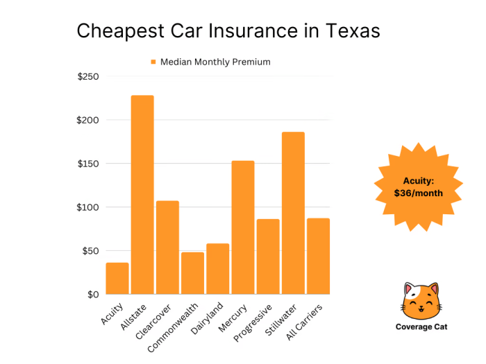 Cheapest Car Insurance In Texas